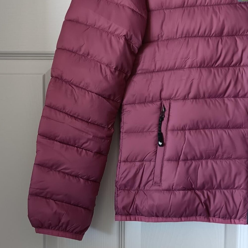 WEATHERPROOF Womens Puffer Jacket Packable Dusk Orchid With Logo Size NEW - Picture 4 of 13